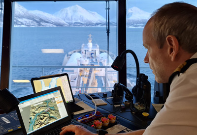 Statslos Karl Helge Haagensen var med da nye digitale verktøy ble testet i Tjeldsundet.