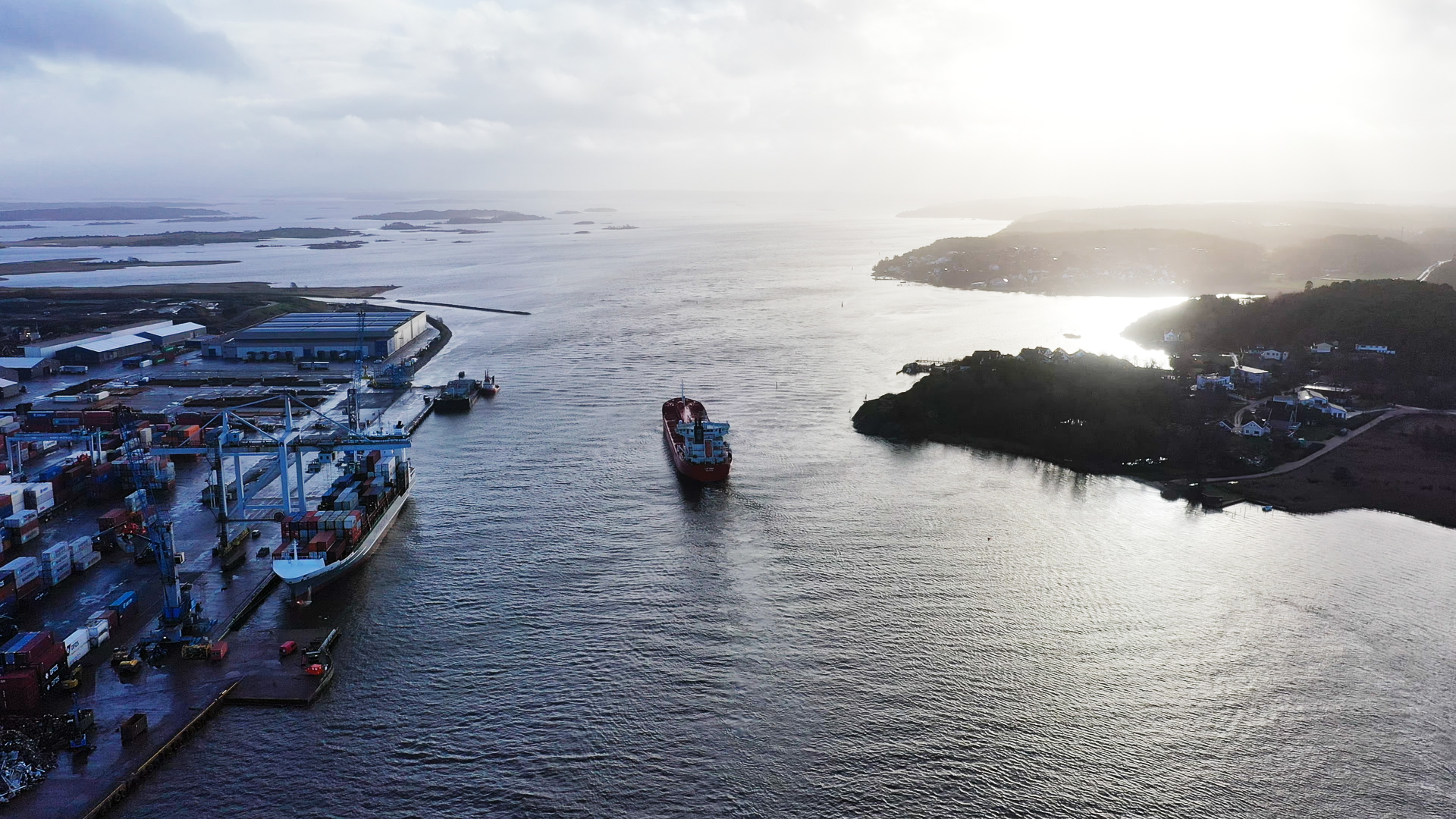 Anløpet til Borg Havn