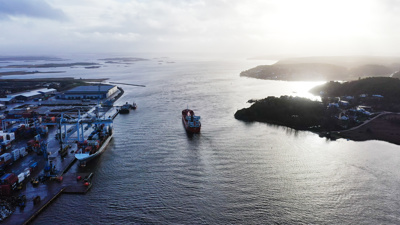 Anløpet til Borg Havn