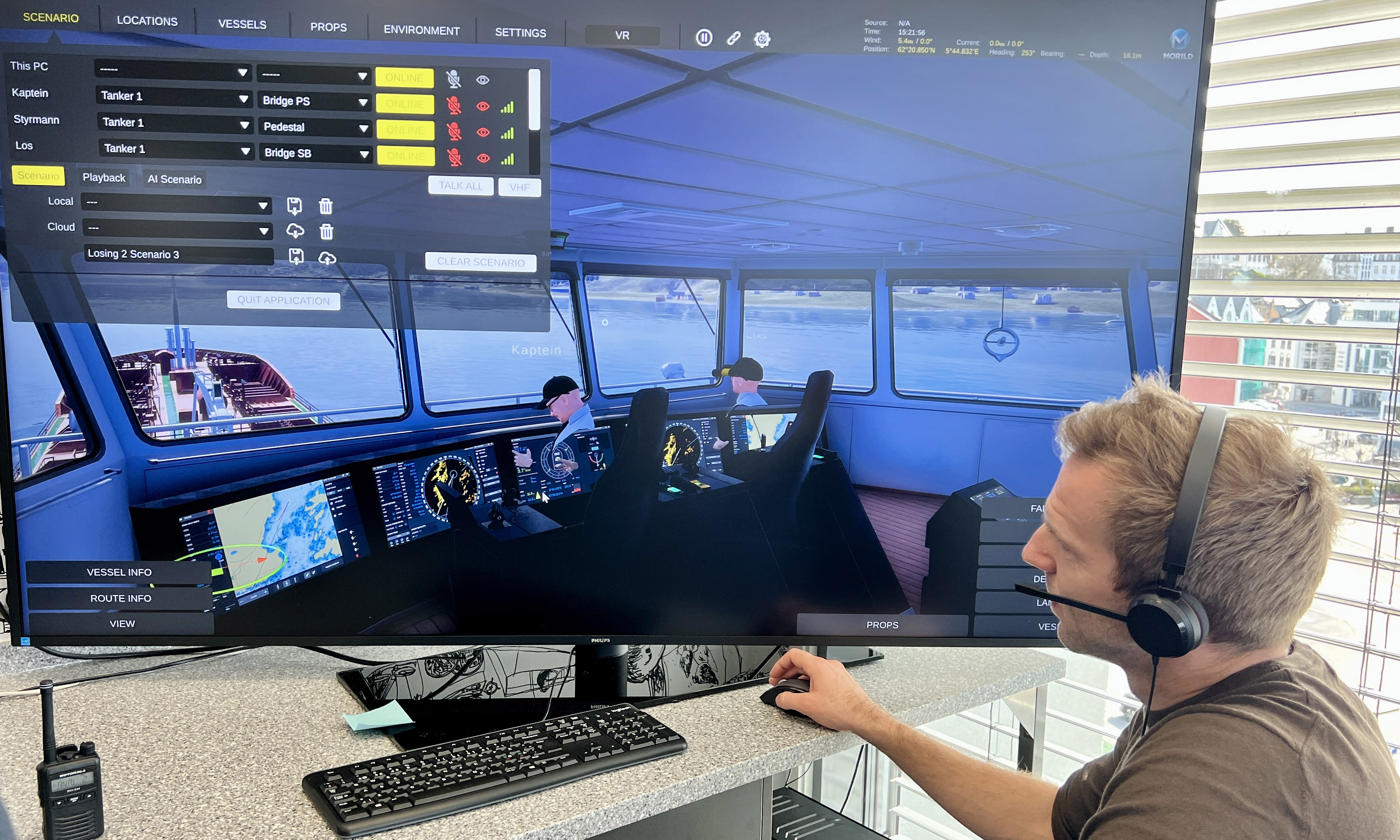 BRM-trening er en kjent øvingsform for våre loser, men nå samhandler de for første gang i en virtuell verden – som avatarer i en VR-simulator.