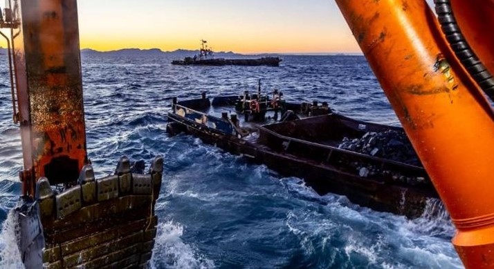 Bilde av mudringsriggen Hector.