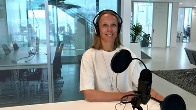 Kristin Frotvedt i podkast studioet
