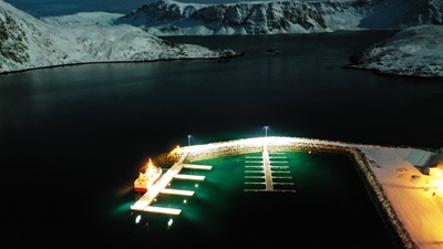 Fiskerihavna i Kamøyvær, Nordkapp kommune, fikk tilskudd gjennom tilskuddsordningen i 2023.