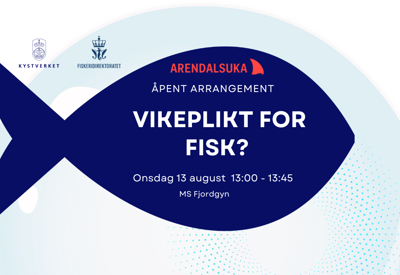 Møt oss på Arendalsuka og bli med på diskusjonen om kysten og havet vi alle deler.