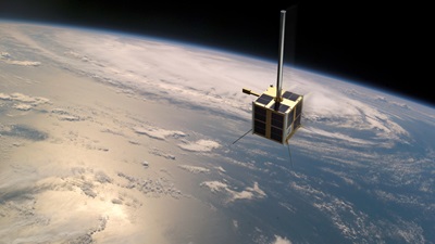 AIS-satellitt i bane over jorda