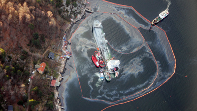 Oljeoppsamling etter Crete Cement